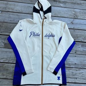 Nike Dri Fit NBA Philadelphia 76s Zip Up Hoodie Philly